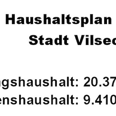 Beitragsbild Der Haushalt 2024 von Vilseck steht.